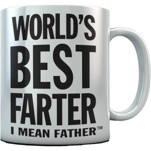 imageFunny Novelty Coffee Mug Funny Christmas Gift for Dad Husband Birthday Cup Best Farter White 15 OunceFarter Mug