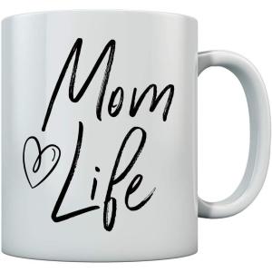 imageMom Life Coffee Mug Mom Mug Mothers Day Cup Mommy Coffee Mug Gift for Wife New Moms Coffee Mug 15 Oz WhiteWhite