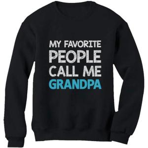 imageTeeStars  My Favorite People Call Me Grandpa  Best Gift for Grandad SweatshirtBlack