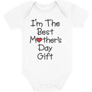 imageTstars Happy 1st Mothers Day Mommy Baby Boy Girl Outfit Gift for New Mom First Mothers Day Newborn Infant BodysuitBest Gift  White