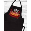 imageBBQ Aprons for Men Papa The Grillmeister The Man The Legend Mens Aprons for Cooking Funny Dad BBQ Apron Cooking Chef Grilling Apron Unisex One Size Black