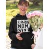 imageBest Mom Ever Hoodie Gifts for Wife New Mothers Moms Gift from Daughter Son Mothers Day Hoodies for WomenBlack