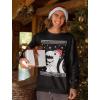 imageBig Trex Santa Ugly Christmas Sweatshirt for Men Tacky Sweater Style Funny Dinosaur Xmas Holiday Mens SweatshirtsBlack