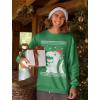 imageBig Trex Santa Ugly Christmas Sweatshirt for Men Tacky Sweater Style Funny Dinosaur Xmas Holiday Mens SweatshirtsGreen