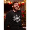 imageChristmas Snowflake Shirt for Men Tacky Sweater Style Xmas Holiday Mens Long Sleeve TShirtBlack