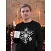imageChristmas Snowflake Shirt for Men Tacky Sweater Style Xmas Holiday Mens Long Sleeve TShirtBlack