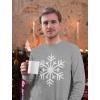 imageChristmas Snowflake Shirt for Men Tacky Sweater Style Xmas Holiday Mens Long Sleeve TShirtGray