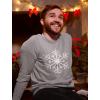 imageChristmas Snowflake Shirt for Men Tacky Sweater Style Xmas Holiday Mens Long Sleeve TShirtGray