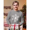 imageChristmas Snowflake Shirt for Men Tacky Sweater Style Xmas Holiday Mens Long Sleeve TShirtGray