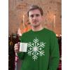 imageChristmas Snowflake Shirt for Men Tacky Sweater Style Xmas Holiday Mens Long Sleeve TShirtGreen