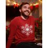 imageChristmas Snowflake Shirt for Men Tacky Sweater Style Xmas Holiday Mens Long Sleeve TShirtRed