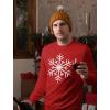 imageChristmas Snowflake Shirt for Men Tacky Sweater Style Xmas Holiday Mens Long Sleeve TShirtRed