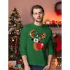 imageCute Reindeer Ugly Christmas Shirt Men Tacky Sweater Style Xmas Holiday Mens Long Sleeve TShirtGreen
