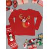 imageCute Reindeer Ugly Christmas Shirt Men Tacky Sweater Style Xmas Holiday Mens Long Sleeve TShirtRed