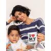 imageI Love Heart My Mommy Coffee Mug Ceramic Tea Cup Perfect Birthday Day Gift Mug 15 Ounce White