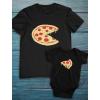imagePizza Pie ampamp Slice Fathers Day Daddy and Me Outfits Gifts for New Dads Matching Dad Shirt Baby BodysuitDad Black  Baby Black