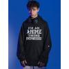 imageTstars Funny Anime Hoodies for Men Novelty Gifts Japanese Manga Sweatshirt Pullover HoodieBlack
