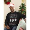 imageTstars Merry Fishmas Sweatshirt Men Fishing Ugly Christmas Sweater Style Long Sleeve MediumBlack