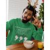 imageTstars Merry Fishmas Sweatshirt Men Fishing Ugly Christmas Sweater Style Long Sleeve MediumGreen