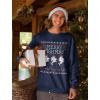 imageTstars Merry Fishmas Sweatshirt Men Fishing Ugly Christmas Sweater Style Long Sleeve MediumNavy