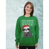 imageTstars Slothy Christmas Ugly Christmas Sweater Sloth Women SweatshirtGray