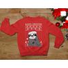 imageTstars Slothy Christmas Ugly Christmas Sweater Sloth Women SweatshirtRed