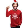 imageChristmas Snowflake Shirt for Men Tacky Sweater Style Xmas Holiday Mens Long Sleeve TShirtRed
