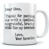 imageMom Mug Gifts From Daughter Son Mothers Day Funny Coffee Mugs for Moms 15 Oz WhiteWhite