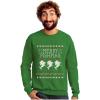 imageTstars Merry Fishmas Sweatshirt Men Fishing Ugly Christmas Sweater Style Long Sleeve MediumGreen