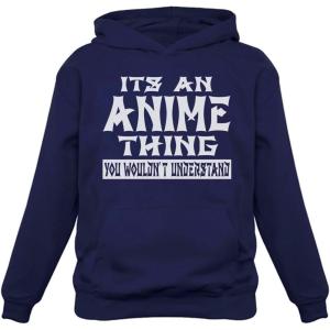 imageTstars Funny Anime Hoodies for Men Novelty Gifts Japanese Manga Sweatshirt Pullover HoodieBlue