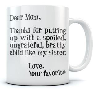 imageTstars Mom Mug Gifts from Daughter Son Mothers Day Funny Coffee Mugs for Moms 15 Oz WhiteWhite