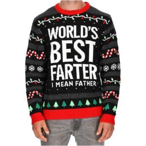 imageWorlds Best Farter I Mean Father Funny Gift for Dad Sweater