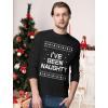 imageFunny Ive Been Naughty Ugly Christmas Shirt for Men Tacky Sweater Style Holiday Xmas Mens Long Sleeve TShirtNaughty Long Sleeve  Black