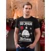 imageFunny Ugly Christmas Shirt for Men Go Jesus Its Your Birthday Mens Holiday Xmas Sweater TShirtBlack