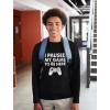 imageGaming Shirt Kids Boys Girls Gifts for Gamers Youth Gamer I Paused My Game to Be Here Long Sleeve ShirtsBlack