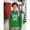 imageGaming Shirt Kids Boys Girls Gifts for Gamers Youth Gamer I Paused My Game to Be Here Long Sleeve ShirtsGreen