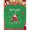 imageI Touch My Elf Sweatshirt Men Ugly Christmas Sweater Style Long Sleeve ShirtGreen