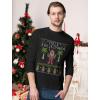 imageMele Kalikimaka Shirt for Men Hawaiian Santa Claus Ugly Christmas Mens Long Sleeve TShirtBlack