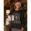 imageMele Kalikimaka Sweater Hawaiian Sweatshirt Ugly Christmas Long Sleeve Shirt XLarge Black