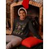 imageMele Kalikimaka Sweater Hawaiian Sweatshirt Ugly Christmas Long Sleeve Shirt XLarge Black
