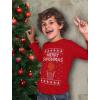 imageMerry Swishmas Boys Ugly Christmas Sweater Style Basketball Xmas Holiday Youth Kids Long Sleeve TShirtRed