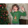 imagePizza Tree Ugly Christmas Shirt for Boys Girls Tacky Sweater Style Holiday Xmas Long Sleeve TShirt for Youth Kids LargeGreen
