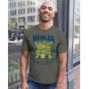 imageTMNT Adult Teenage Mutant Ninja Turtle Shirt Gifts for Men Turtles Character Group Mens TShirtClassic  Heather Military Green
