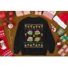 imageTeenage Mutant Ninja Turtles Ugly Christmas Sweatshirts TMNT Pizza Holiday Xmas Sweatshirt for Men and WomenBlack