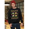 imageTeenage Mutant Ninja Turtles Ugly Christmas Sweatshirts TMNT Pizza Holiday Xmas Sweatshirt for Men and WomenBlack
