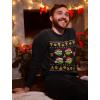 imageTeenage Mutant Ninja Turtles Ugly Christmas Sweatshirts TMNT Pizza Holiday Xmas Sweatshirt for Men and WomenBlack