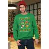 imageTeenage Mutant Ninja Turtles Ugly Christmas Sweatshirts TMNT Pizza Holiday Xmas Sweatshirt for Men and WomenGreen