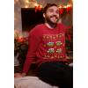 imageTeenage Mutant Ninja Turtles Ugly Christmas Sweatshirts TMNT Pizza Holiday Xmas Sweatshirt for Men and WomenRed