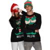 imageTstars Elfie Funny Ugly Christmas Sweater for Men Women EFL Hilarious Xmas Adult Unisex Holiday SweatersMulticolor