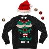 imageTstars Elfie Funny Ugly Christmas Sweater for Men Women EFL Hilarious Xmas Adult Unisex Holiday SweatersMulticolor